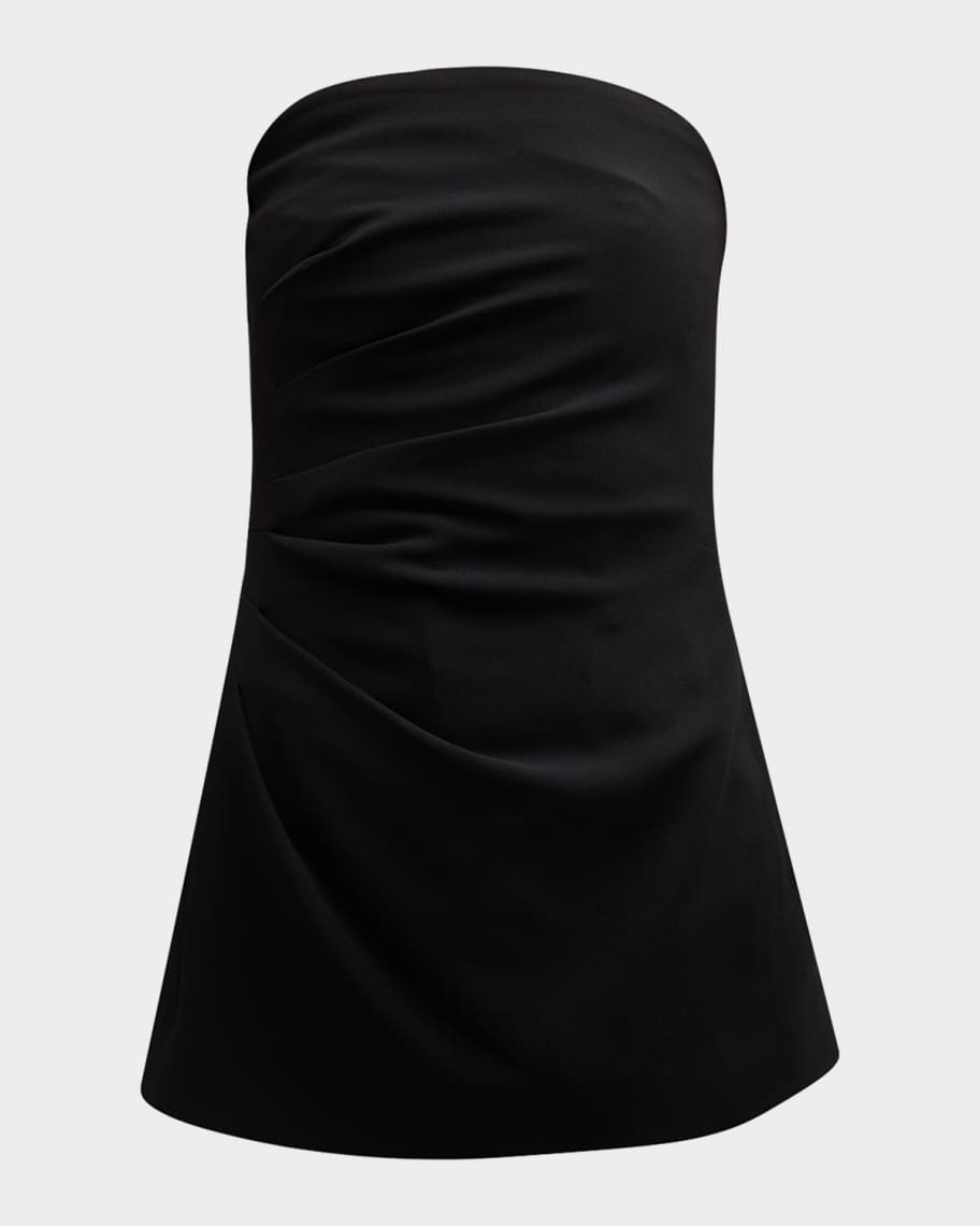 Gathered Crepe Strapless Top | Neiman Marcus