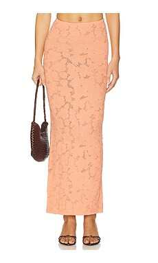 Lovers and Friends Shalie Maxi Skirt in Coral from Revolve.com | Revolve Clothing (Global)