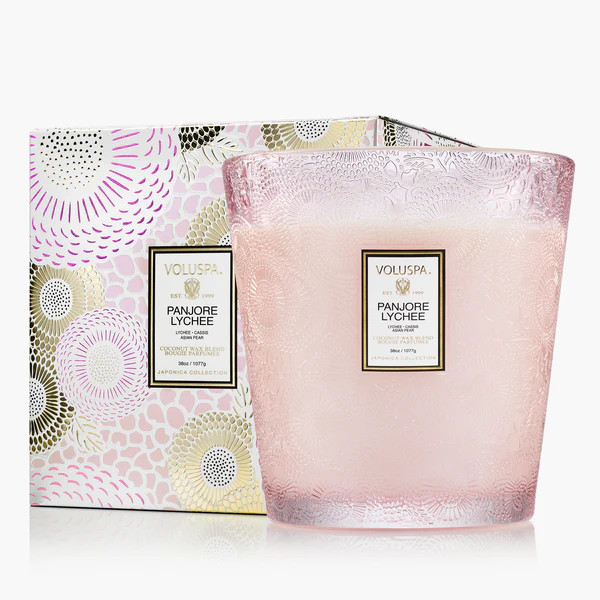 Panjore Lychee - 3 Wick Hearth Candle | Voluspa