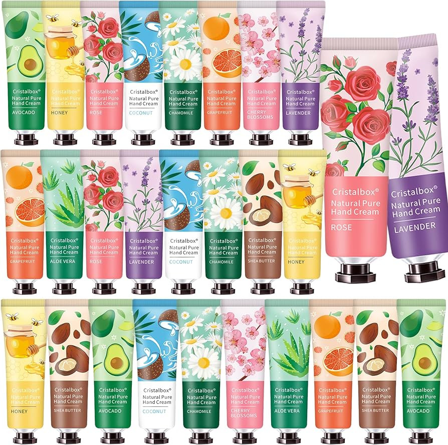 28 Pack Hand Cream Gift Set- Christmas Gifts Stocking Stuffers for Women,Bridesmaid Gifts Teacher... | Amazon (US)