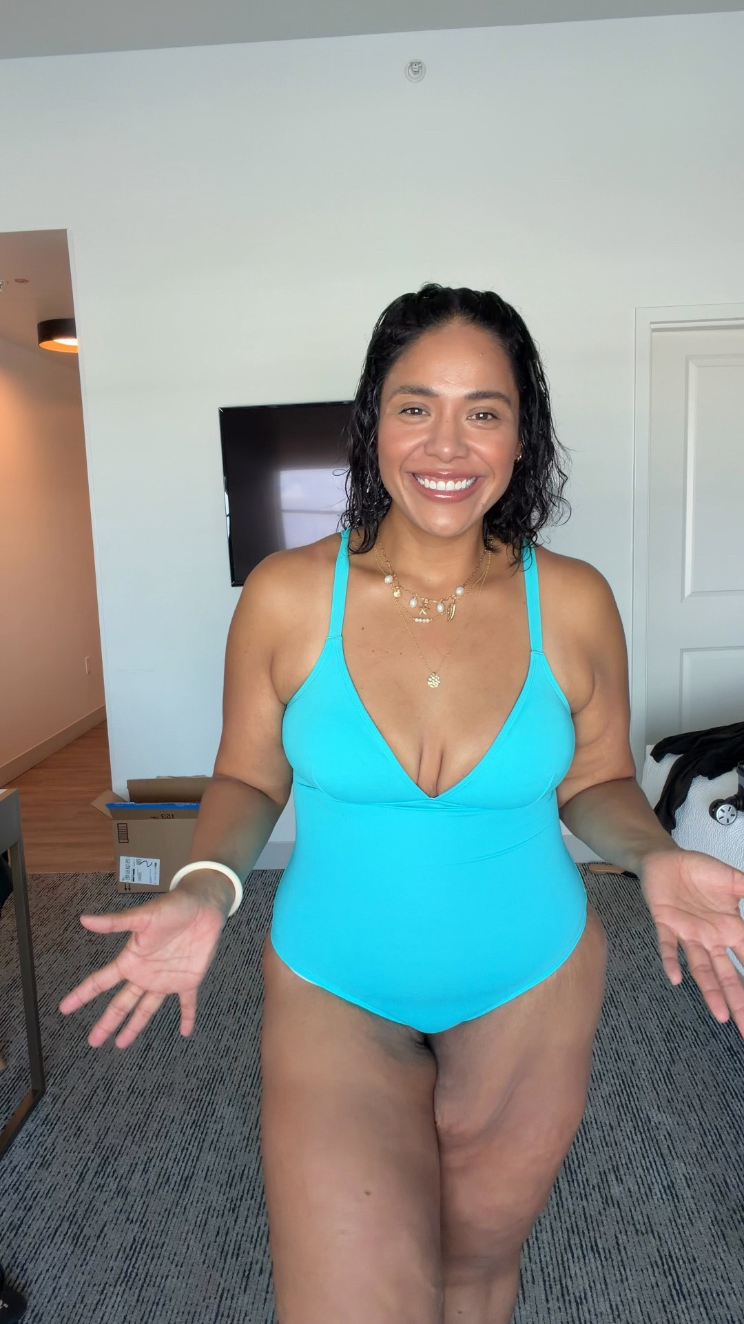 I got a size medium. They are out of this teal color but there are many other fun colors to try. This is super tummy control 🌸 #weightloss

#LTKootd #LTKSwim #LTKgrwm