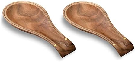 Folkulture Spoon Rest for Kitchen Counter, Spoon Holder for Stove Top or Countertop, Set of 2 Hol... | Amazon (US)
