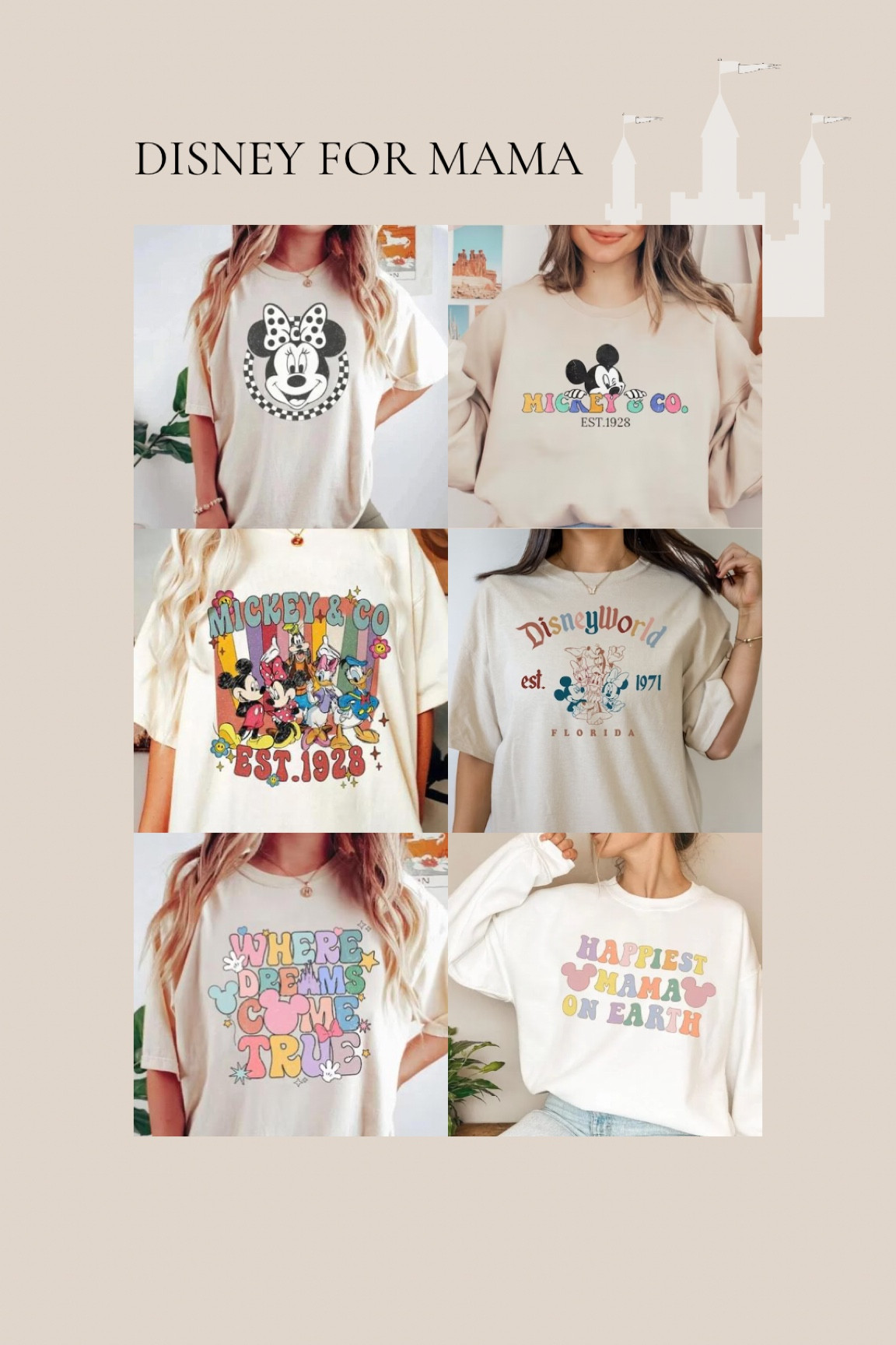Disney tees for mama!