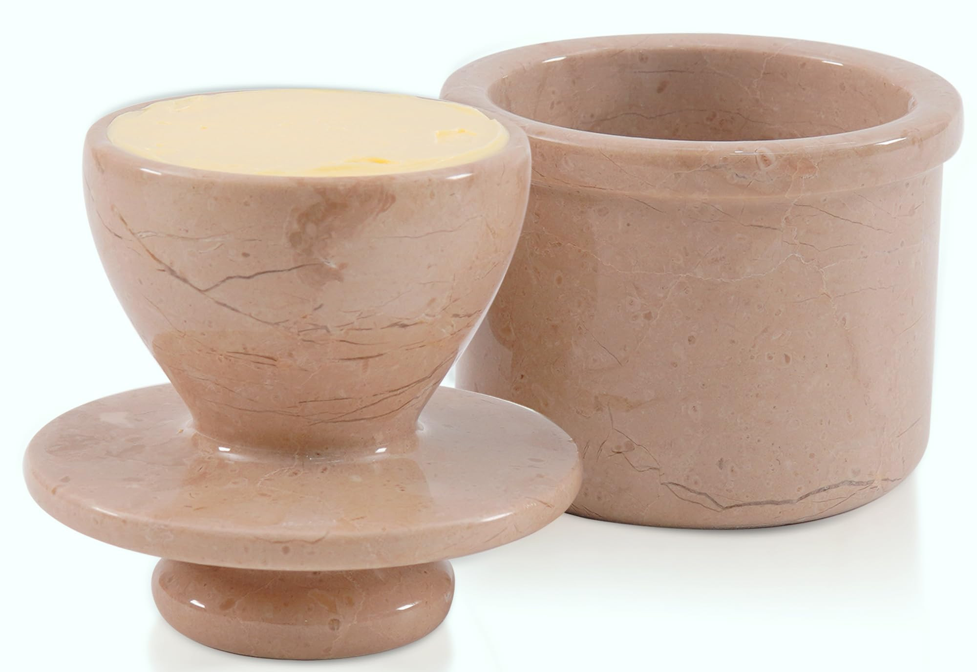 Radicaln Marble Butter Keeper 4.25'' Inches Verona Handmade French Butter Holder For Kitchen Coun... | Amazon (US)