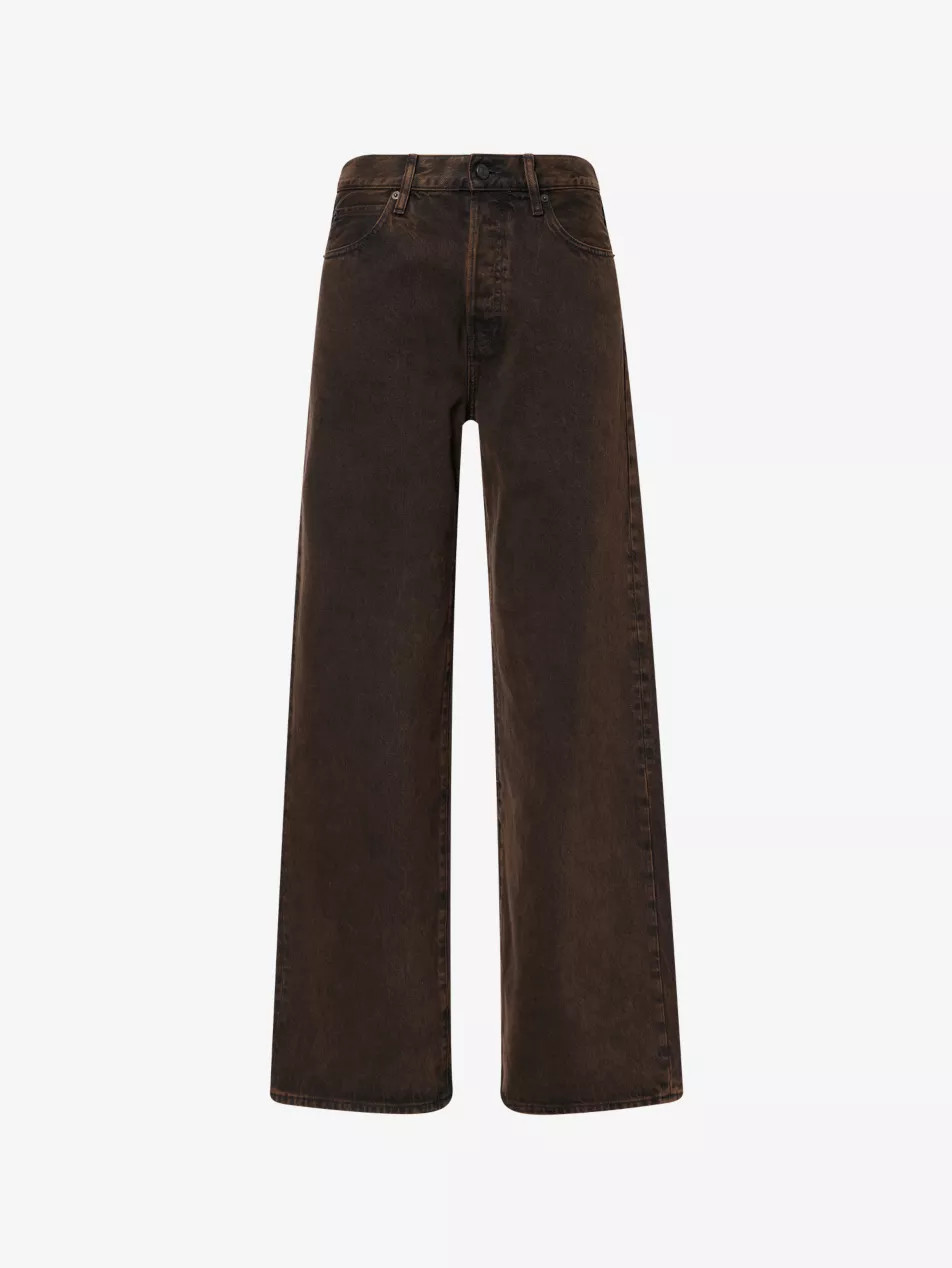 The Collegiate Wide-Leg Denim Jeans | Selfridges