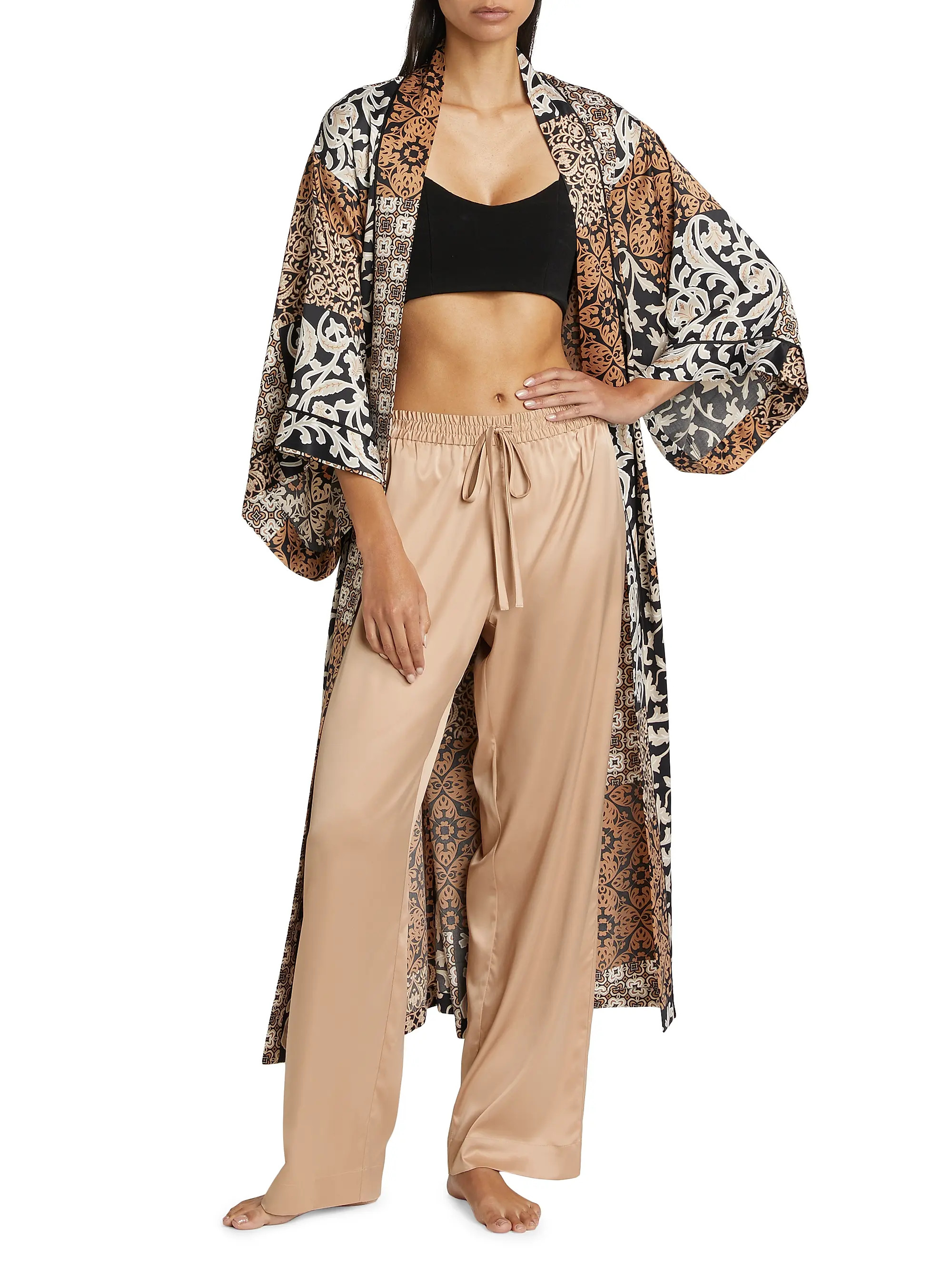 Glamour Straight-Leg Satin Pants | Saks Fifth Avenue