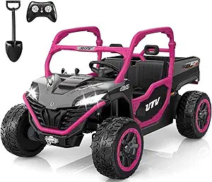 ANPABO 24V 2 Seater Ride On Dump Truck, 4x75W, Max 5 Mph, EVA Tire, Kids Electric Car with Electr... | Amazon (US)