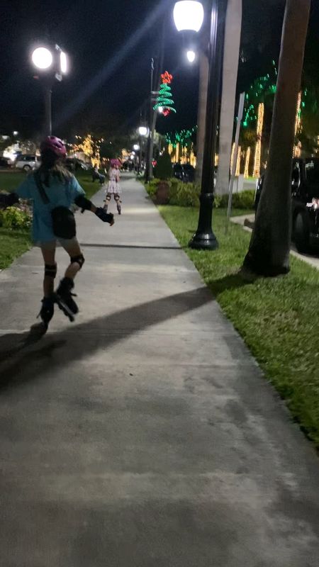 The palm trees are so fun with lights! The girls have had these roller blades a while, but I found better ones than they have, the ones linked below light up! Pads are exact. He is riding a Onewheel. I cant link it. But we highly recommend!

#LTKfamily #LTKVideo #LTKGiftGuide