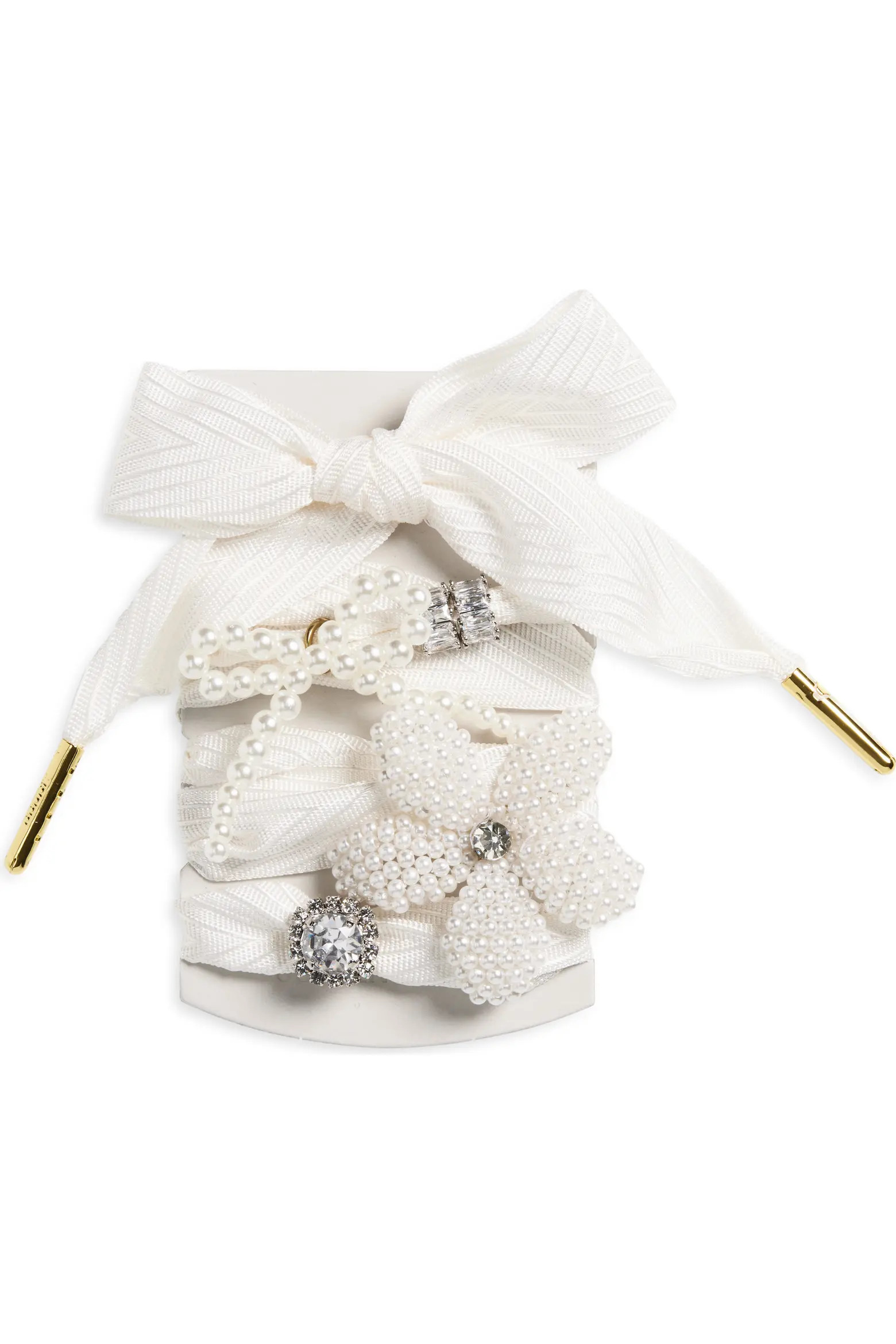 Golden Goose Skins Crystal & Faux Pearl Charm Shoelaces (Women) | Nordstrom | Nordstrom