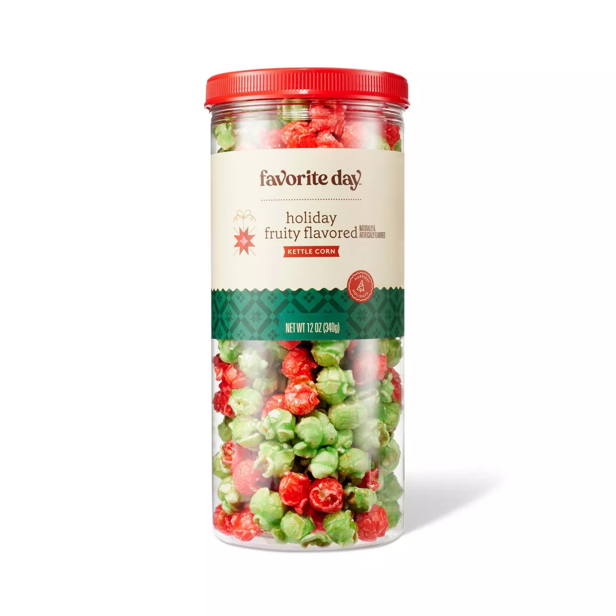 Christmas Red And Green Fruity Kettle Corn - 12oz - Favorite Day™ | Target