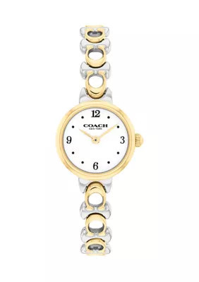 COACH Women's Iris Stainless Steel Signature Bracelet Watch | Belk
