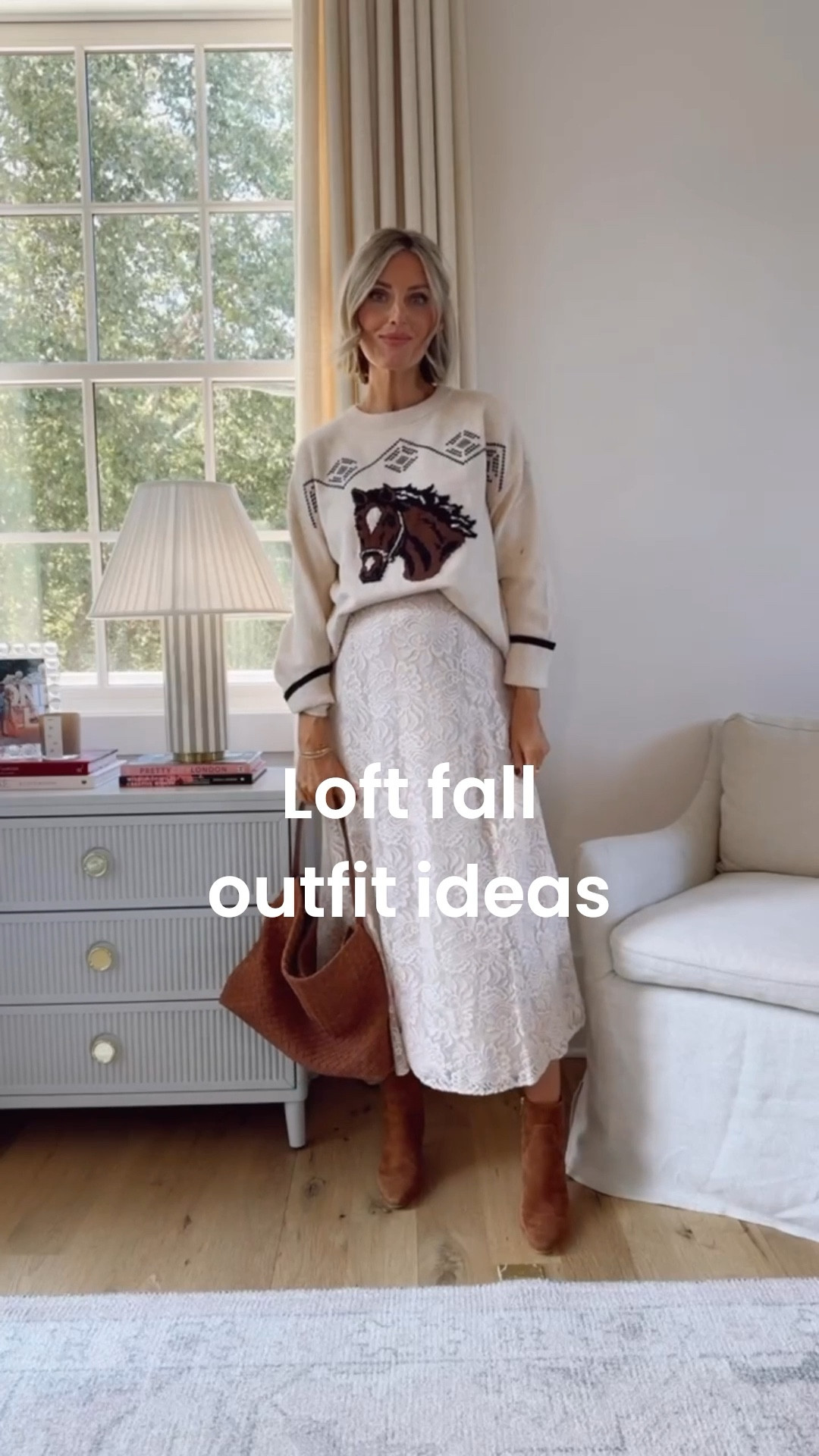 This white lace maxi skirt is such a good closet staple for every season! I love it paired with this printed sweater! Wearing S in sweater & 2 in skirt! 

Loverly Grey, Loft, lace skirt, maxi skirt, white skirt, horse sweater, printed sweater, fall sweater, fall fashion, fall outfit ideas, western fashion

#LTKFindsUnder100 #LTKStyleTip #LTKSeasonal