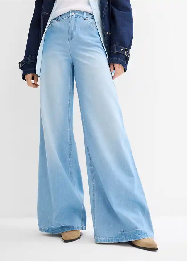 Wide-Leg-Jeans, High Waist, Full Length Bequembund | Bonprix DE