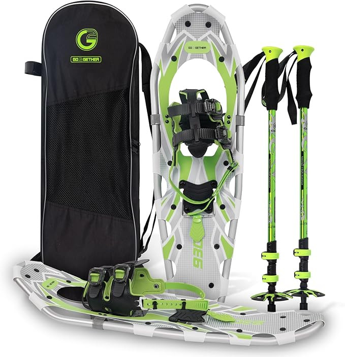 G2 21/25/30/36 Inches Light Weight Snowshoes with Toe Box, EVA Padded Ratchet Binding, Heel Lift,... | Amazon (US)