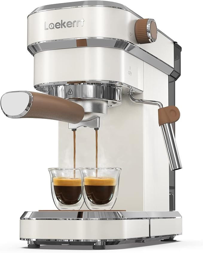 Laekerrt Espresso Machine, 20 Bar Espresso Maker CMEP01 with Milk Frother Steam Wand, Home Expres... | Amazon (US)