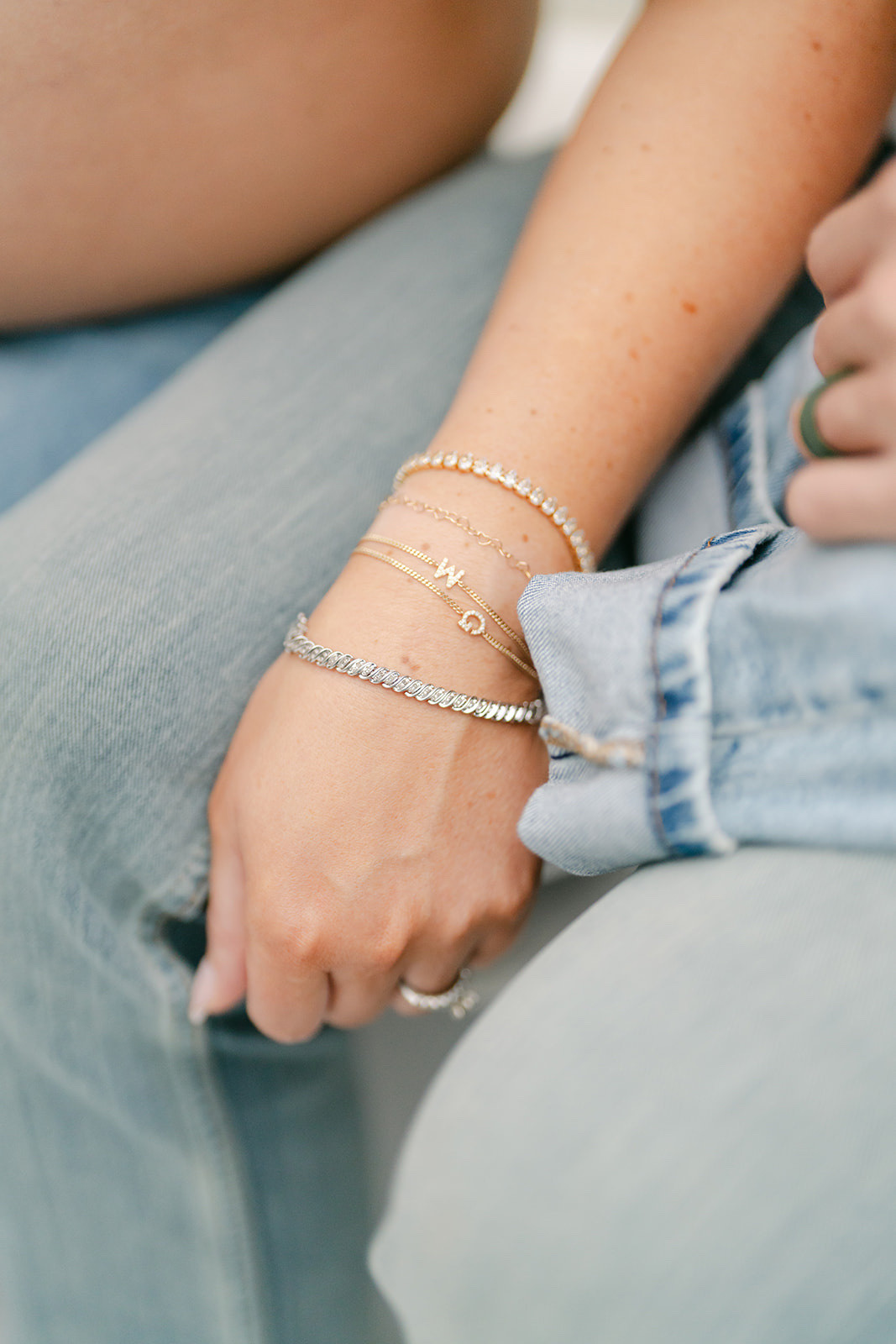 Bracelet stack I am currently loving, great gift idea for mom 

#LTKFamily #LTKKids