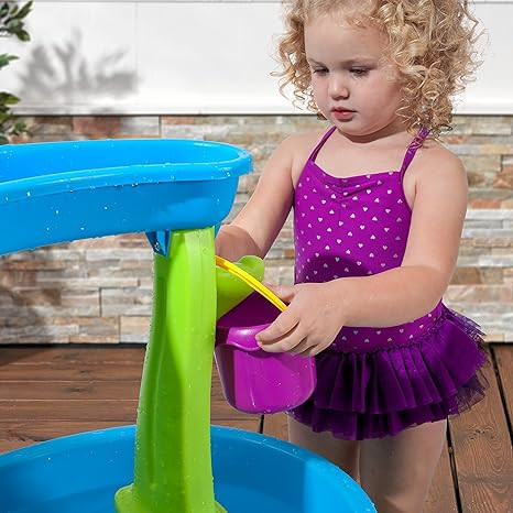 Step2 Rain Showers Splash Pond Toddler Water Table, Outdoor Kids Water Sensory Table, Ages 1.5+ Y... | Amazon (US)