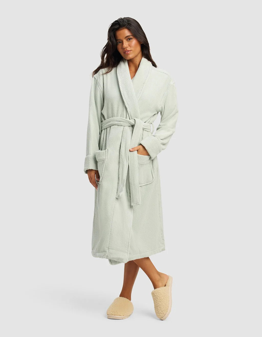 Ribbed Terry Bath Robe | Cozy Earth