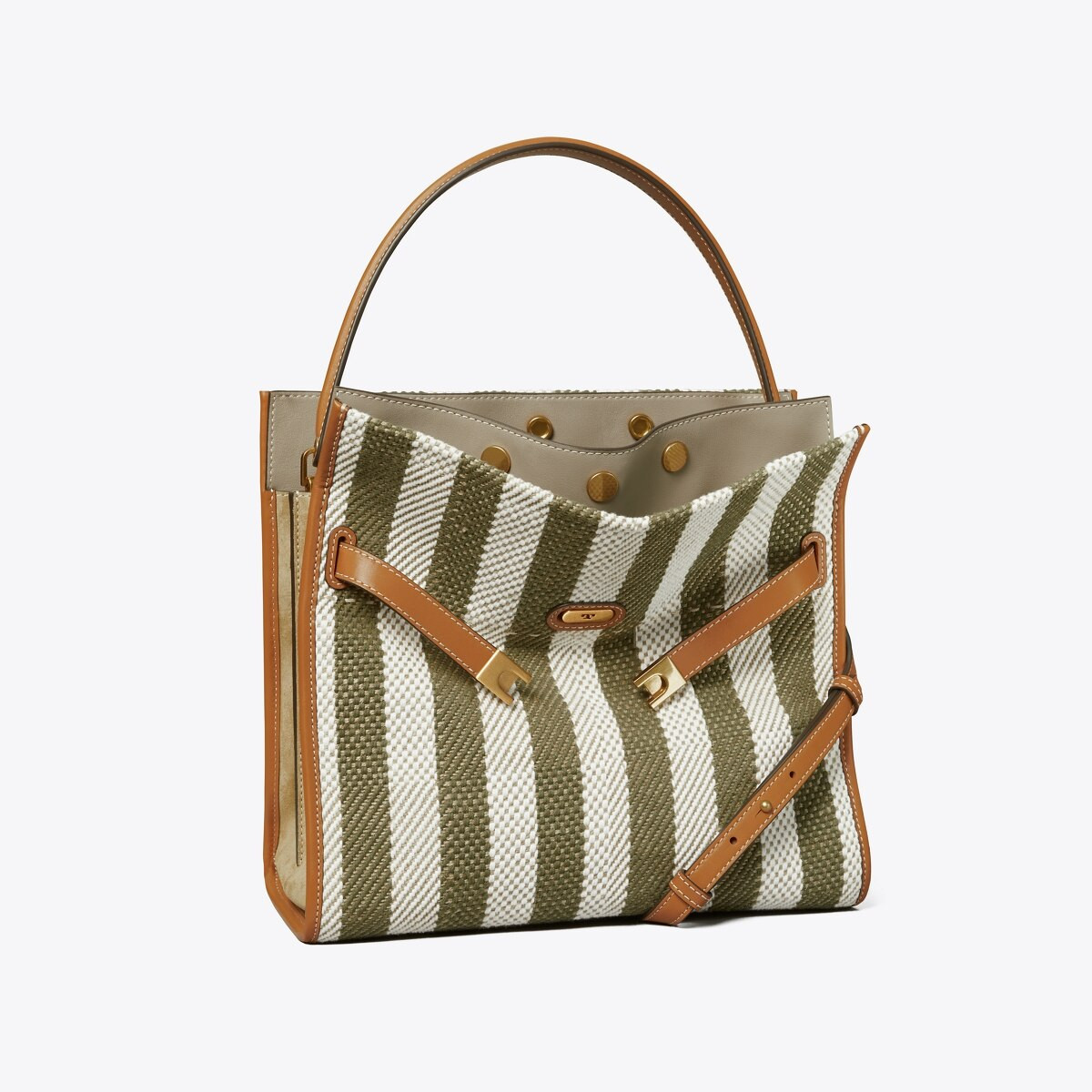 Lee Radziwill Stripe Double Bag | Tory Burch (US)