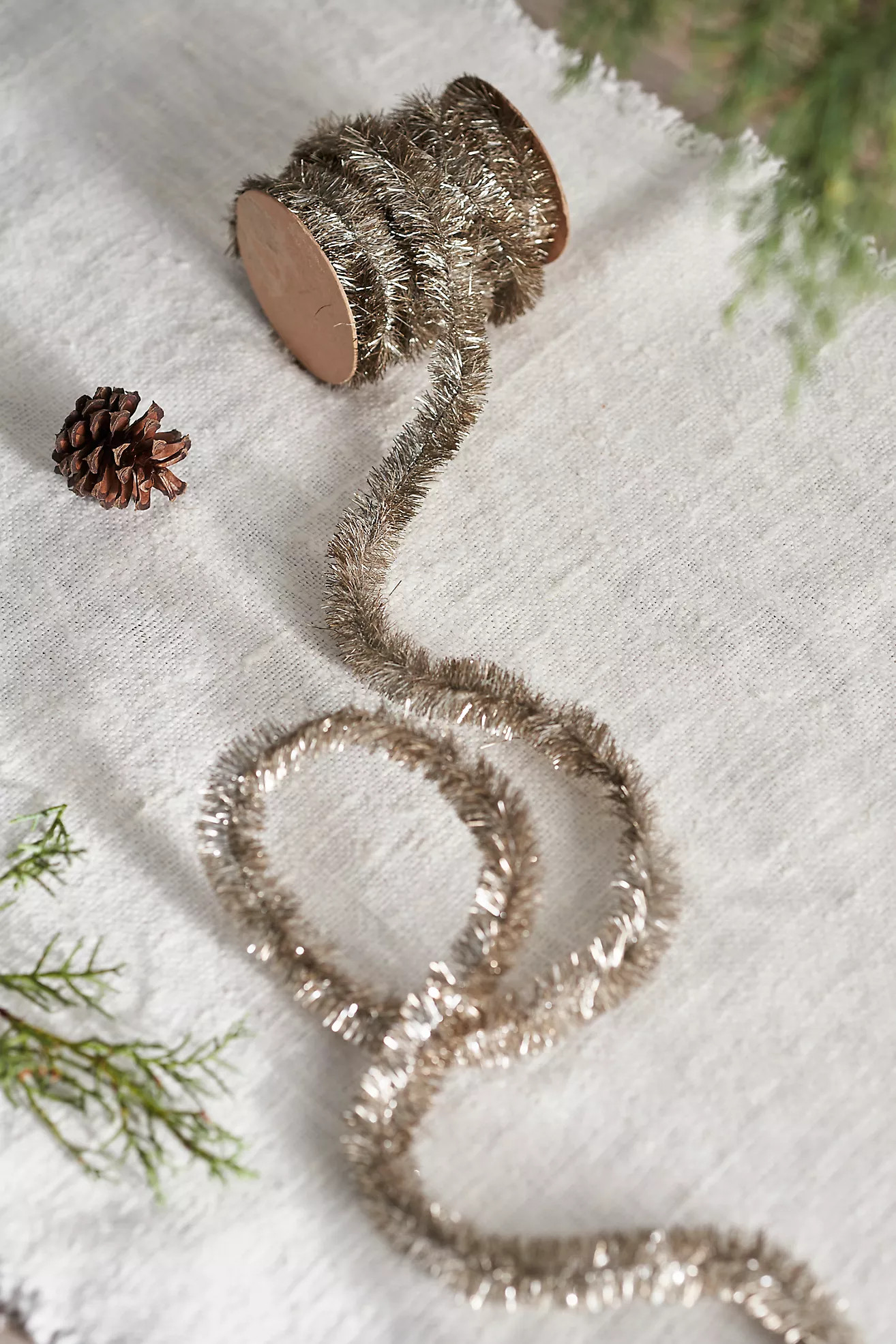 Antique Silver Tinsel Ribbon | Anthropologie (US)