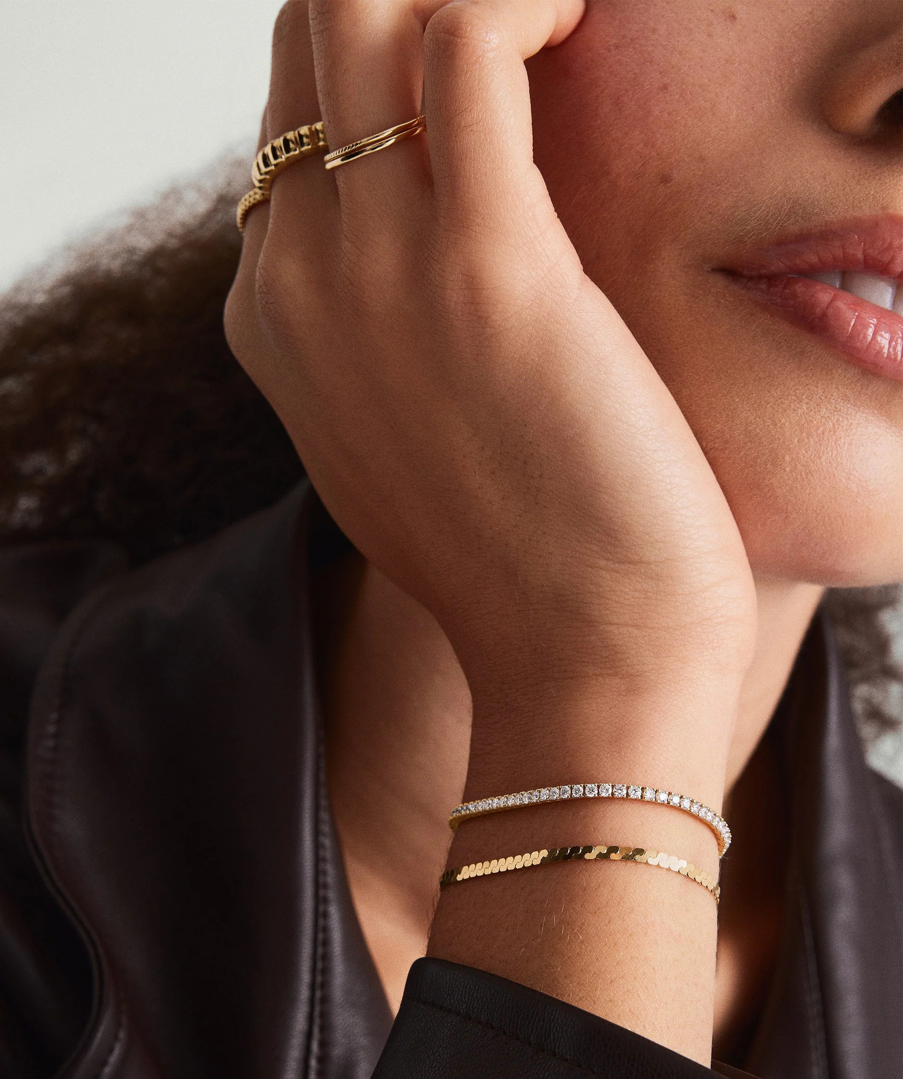 Lab Grown Diamond Tennis Bracelet 1.8mm | Mejuri Fine Crew