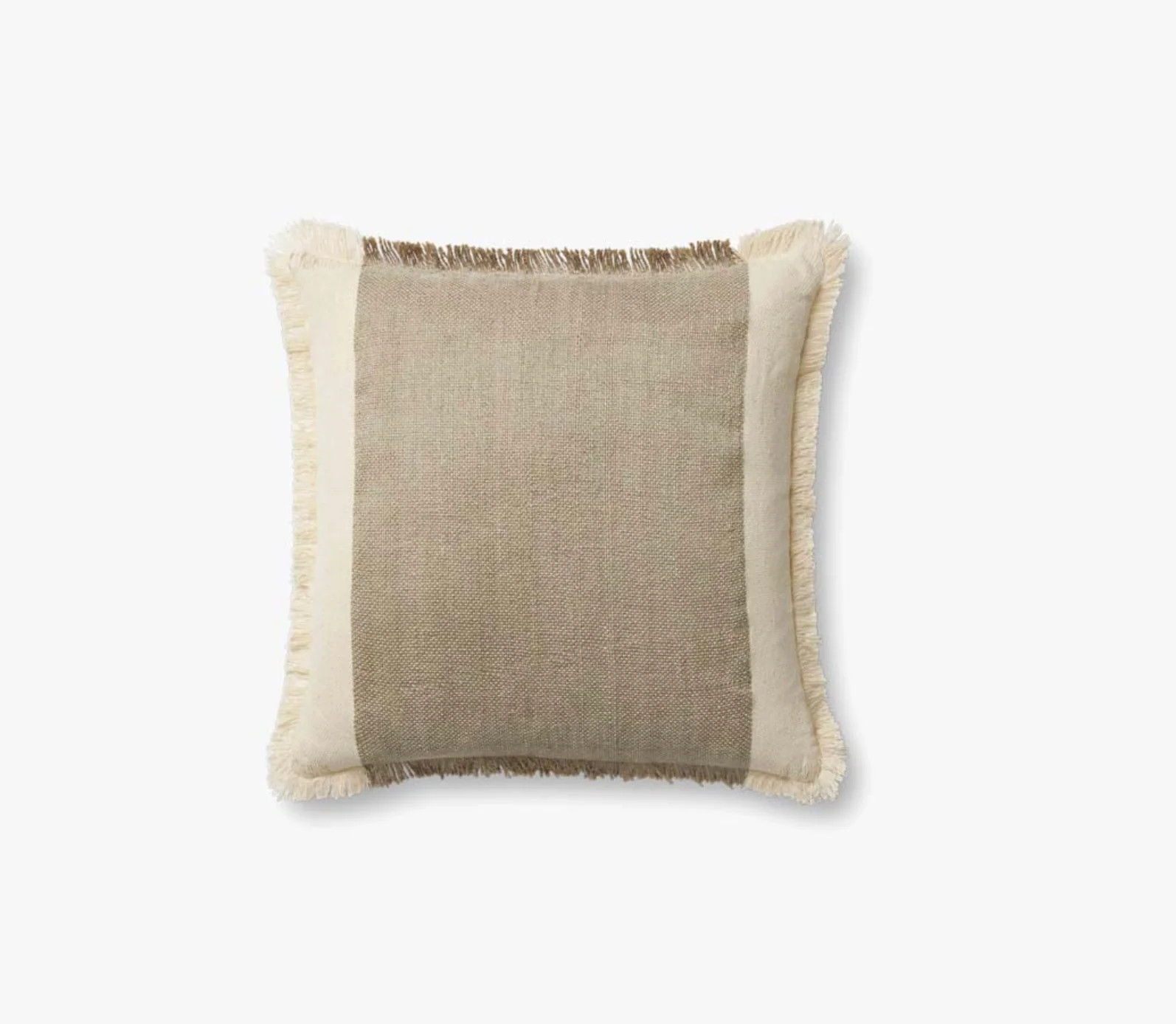 18" Seraphina Down Pillow Ivory/ Earth | Eco Chic Home