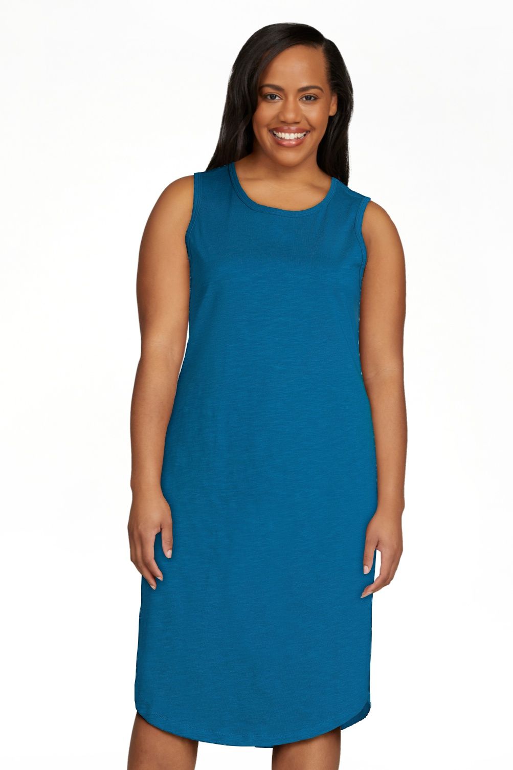 Time and Tru Women's Sleeveless Midi Dress | Walmart (US)