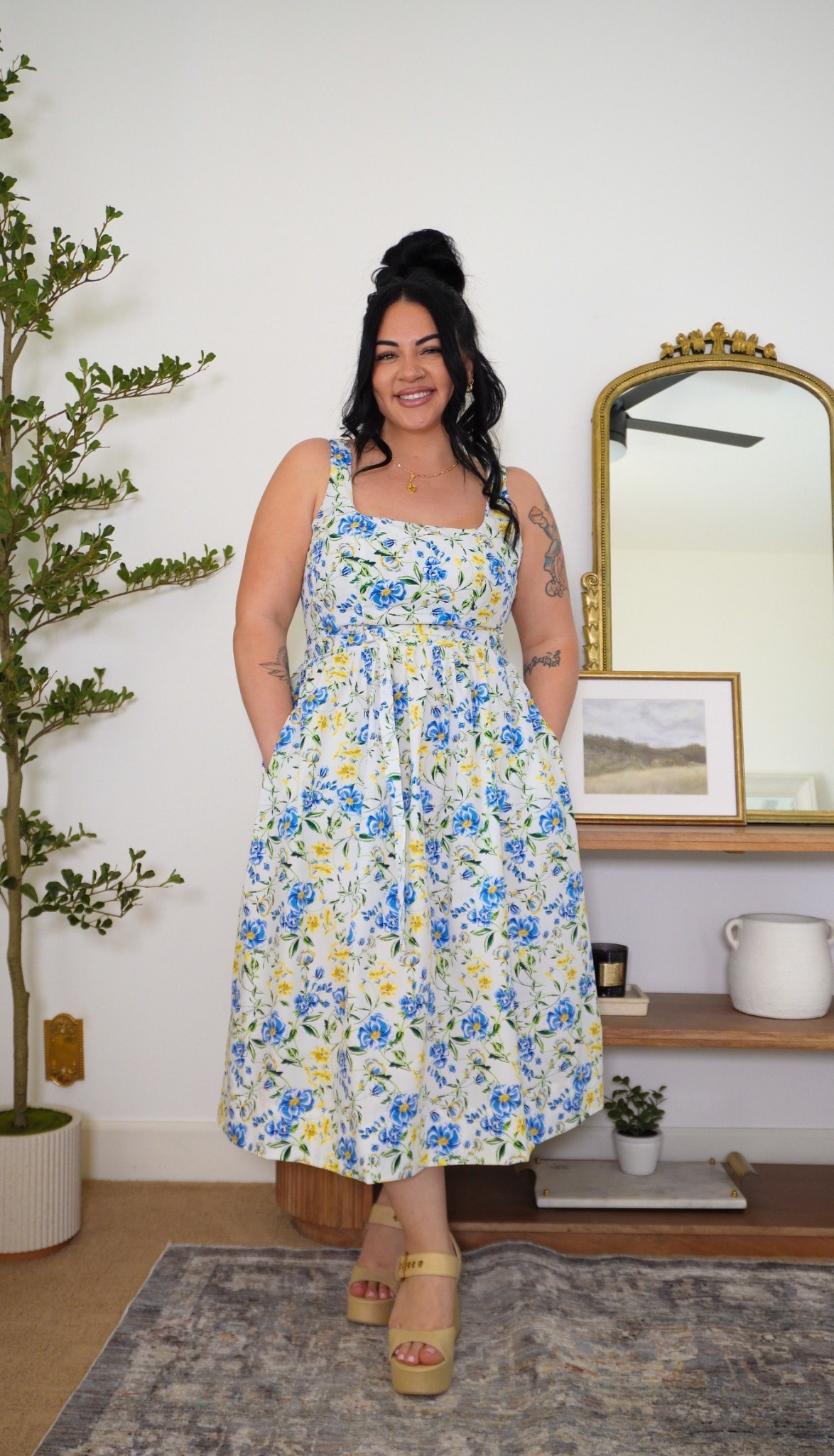 wearing a size large in this dress from walmart but i’m typically a size xl so size down! 

#LTKMidsize #LTKgrwm #LTKootd