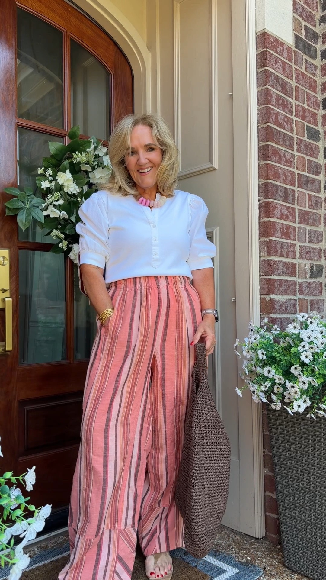 Free people linen cotton pants on style. I’m wearing a small.
Quince T I’m wearing a medium

Summer outfit, vacation outfit concert outfit

#LTKOver40 #LTKSaleAlert #LTKootd