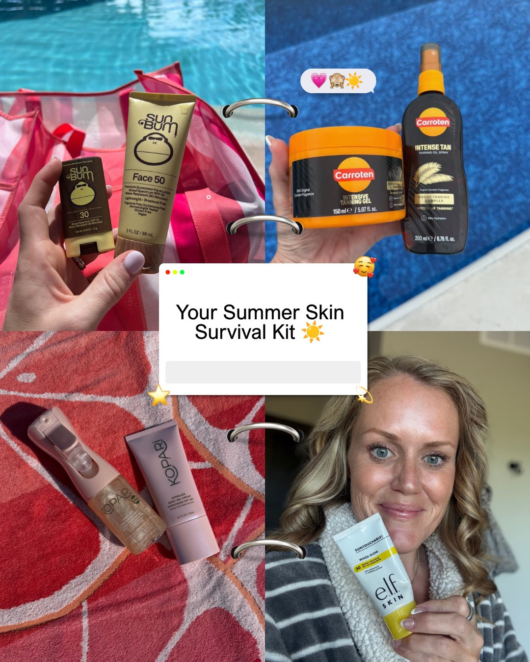Your ultimate sun care lineup ☀️ these SPF essentials will keep you protected, hydrated, and glowing all season! 

#sunscreen #SPF #skincarefavorites #summerskincare #amazonfinds

#LTKmomlife #LTKselfcare #LTKBeauty