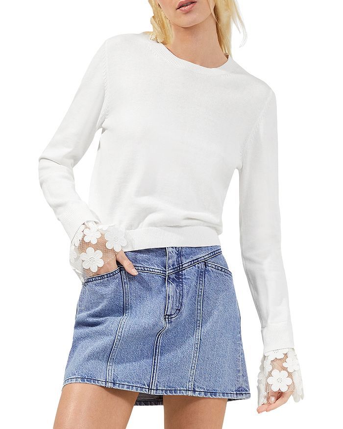 Mara Lace Cuff Sweater | Bloomingdale's (US)