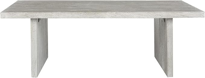 Safavieh Home Collection Senjo Rouge Rattan Coffee Table, Gray | Amazon (US)