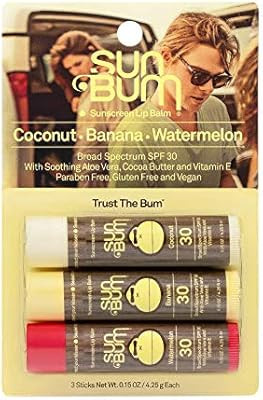 Sun Bum Lip Balm, SPF 30, 0.15 oz. Stick, 1 Count, Broad Spectrum UVA/UVB Protection, Hypoallerge... | Amazon (US)