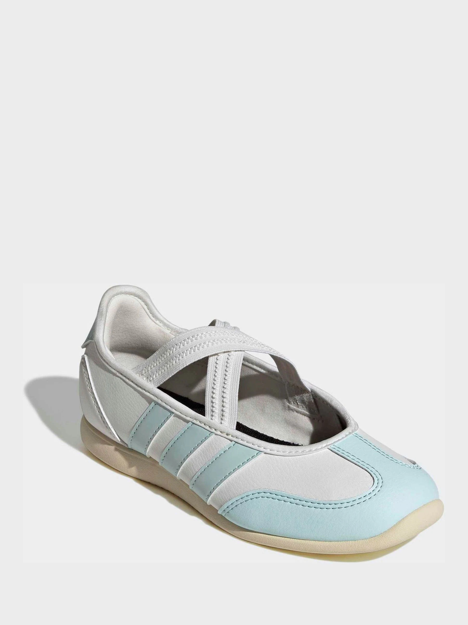 adidas adidas White/Blue Barreda Mary Jane Junior Trainers | Next US