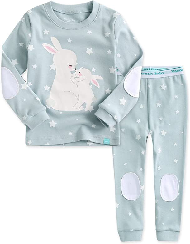 VAENAIT BABY 12M-12Y Infant Kids Toddler Junior Girls Flower Rabbit Easter Sleepwear Cotton Pajamas  | Amazon (US)