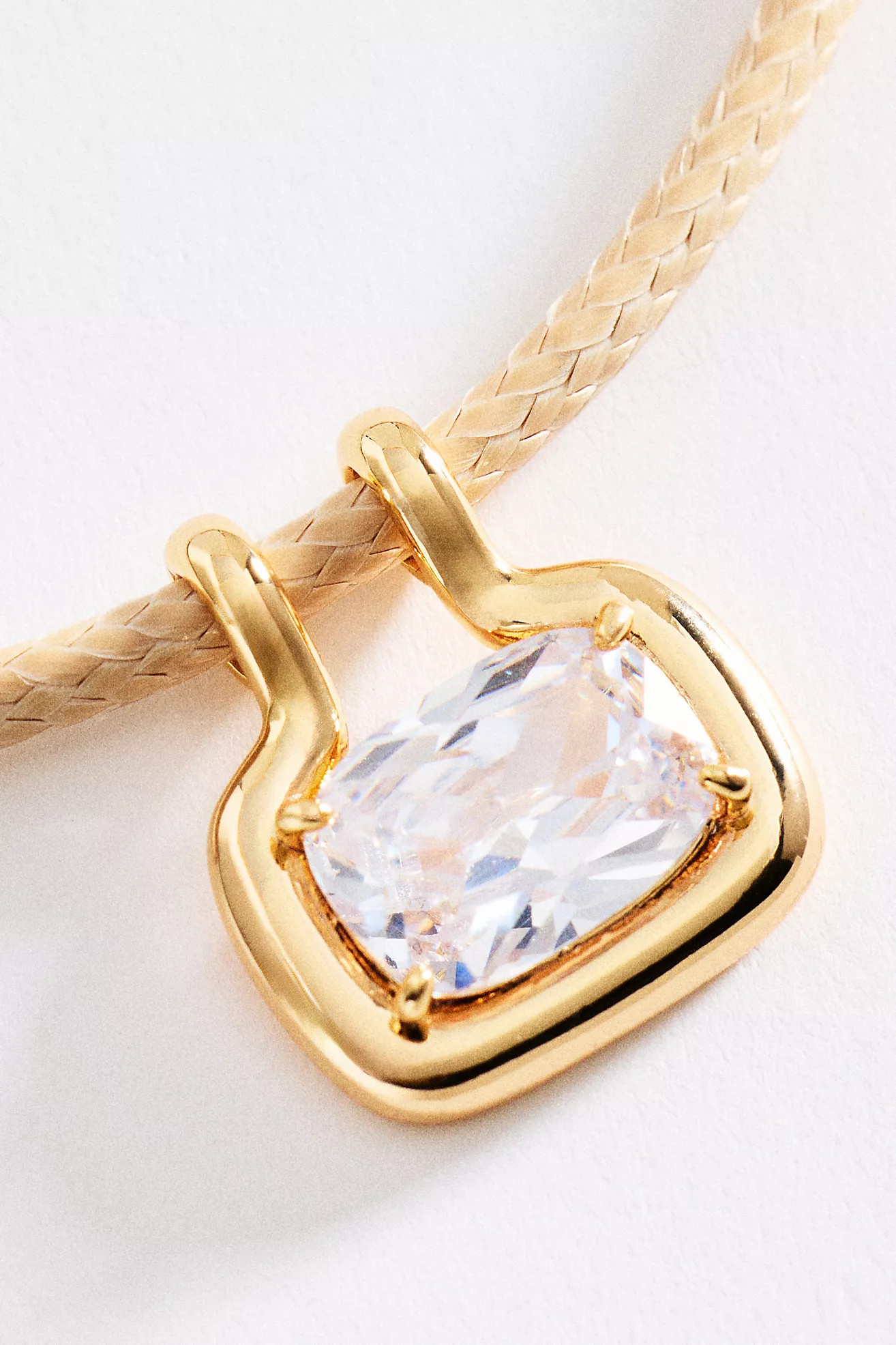 Gem Pendant Cord Necklace | Anthropologie (US)