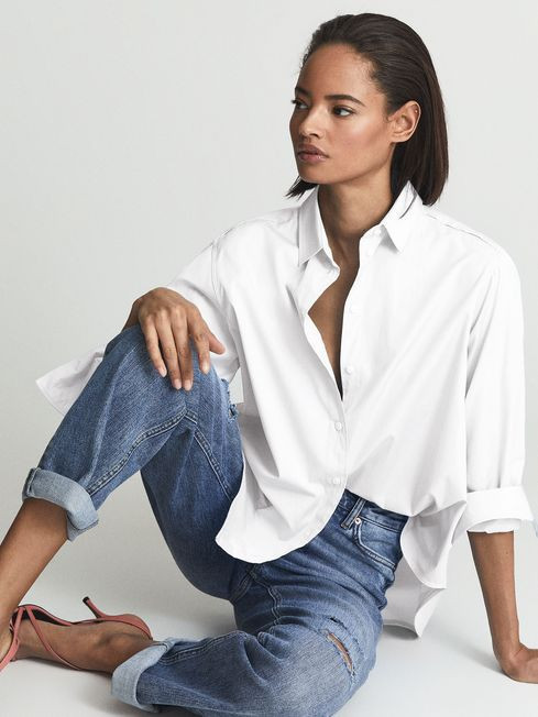 Cotton Poplin Shirt | Reiss US