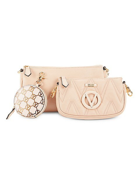 Demi 3-Piece Quilted Leather Shoulder Bag & Pouch Set | Saks Fifth Avenue OFF 5TH