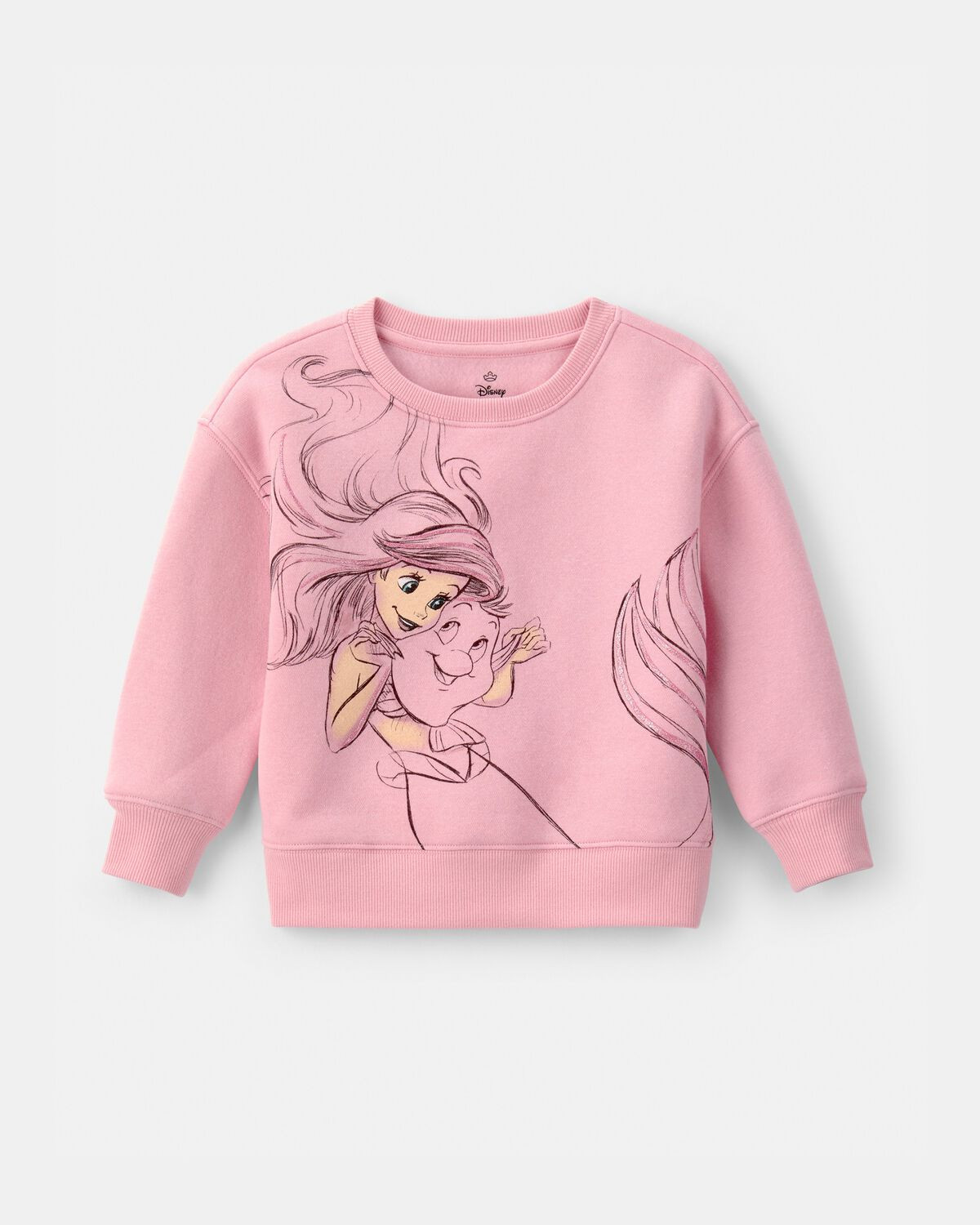 Toddler Girl Disney© Ariel Fleece Pullover Sweatshirt - Pink - OshKosh B'gosh | Carter's | Carter's Inc