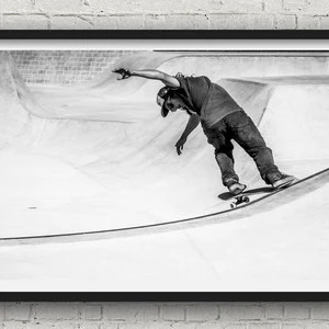 Skateboarding Art  A Skateboarder Grinding the Coping at A | Etsy | Etsy (US)