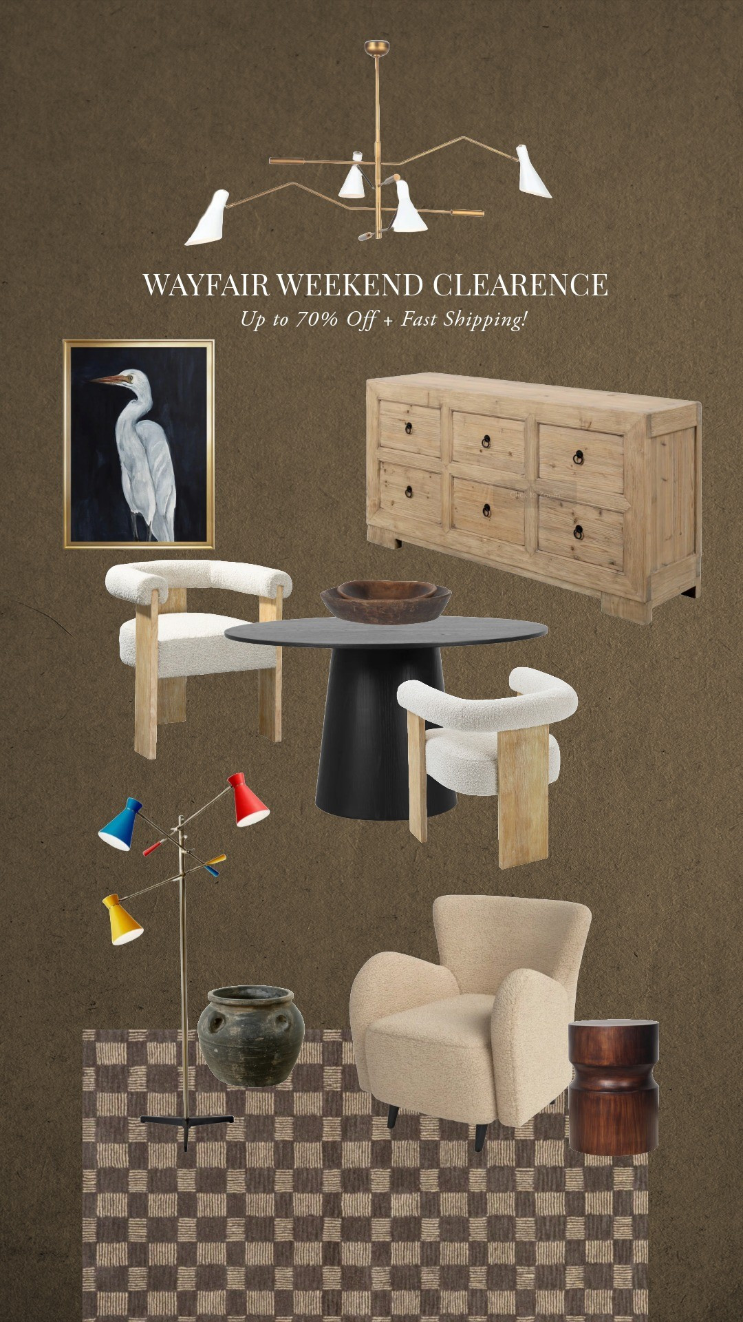 Wayfair Weekend Clearance! Up to 70% Off + Fast Shipping @wayfair #Wayfair  #AD #PaidLink 

#LTKHome