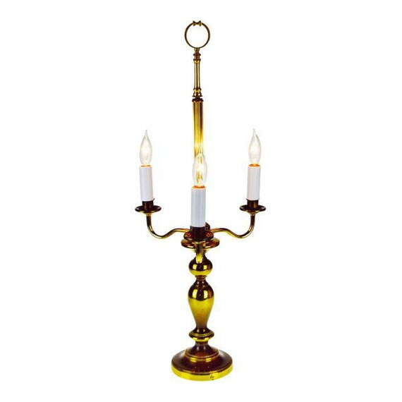 Vintage Brass Candelabra Bouillotte Style Table Lamp | Etsy (US)