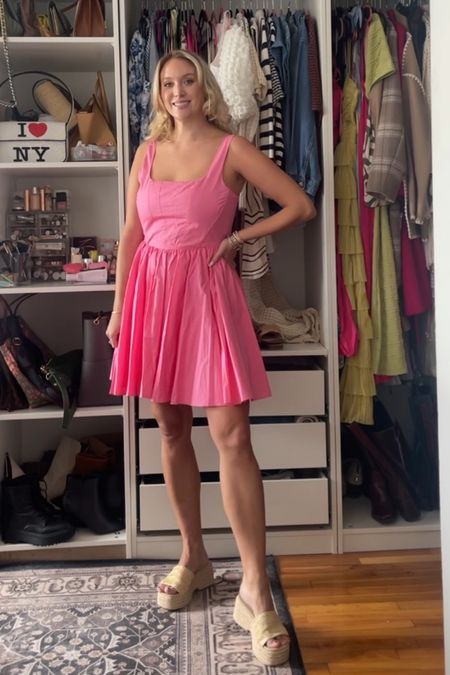 Perfect pink corset dress with the flared skirt for spring & summer! Obsessed with this bright find. 



#LTKmidsize #LTKfindsunder100 #LTKstyletip