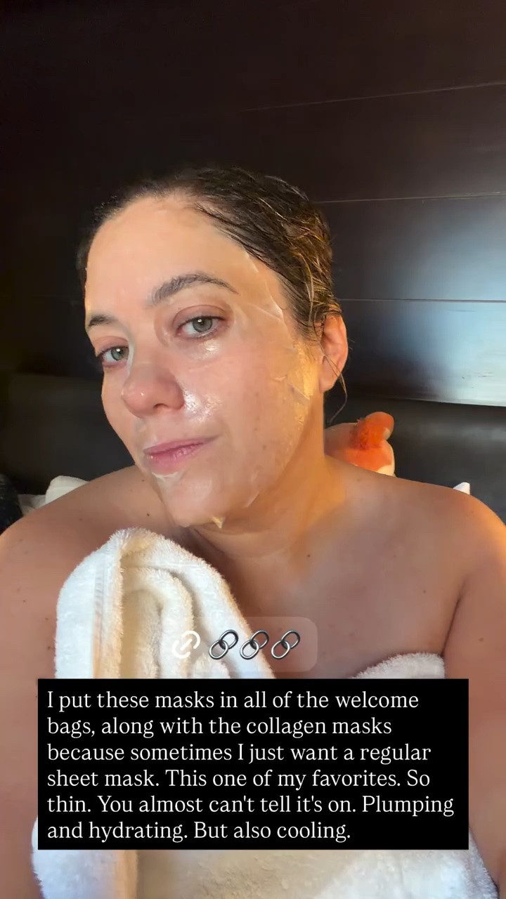 I used this PDRN sheet mask for the day of Missy’s wedding and included it in the welcome bags for our guests. It’s SO good. Hydrating + plumping, cooling, and also nice and thin. The serum perfectly soaks into your skin without leaving an excess of residue. It’s a good value too — $24 for a pack of 10. One of my faves!

#LTKBeauty #LTKselfcare