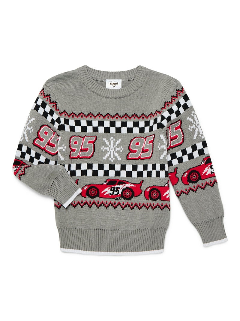 Pixar Cars Toddler Boys Sweater with Long Sleeves, Sizes 12M-5T - Walmart.com | Walmart (US)