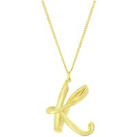 Alphabet K Necklace, Chain Necklace With Initial Letter, Initial, Letter Necklace, Goodafternine | Etsy (US)