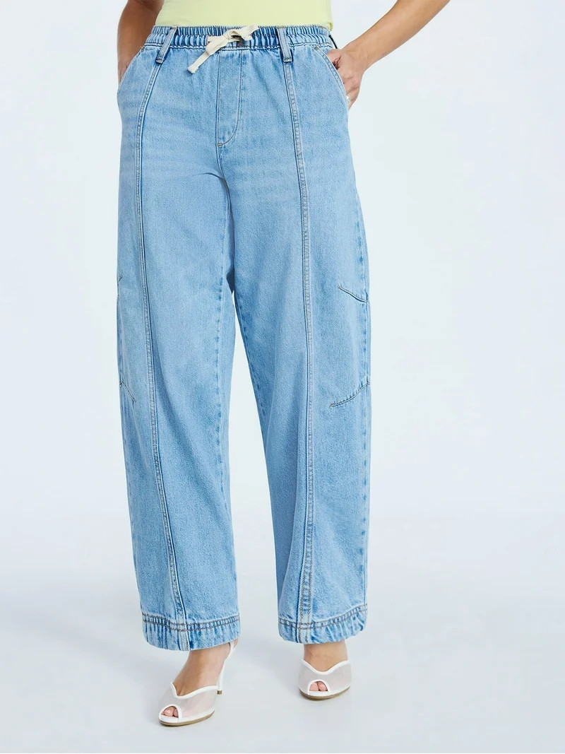 Scoop Women's Pull-on Crop Barrel Pants, Sizes XS-XXL | Walmart (US)