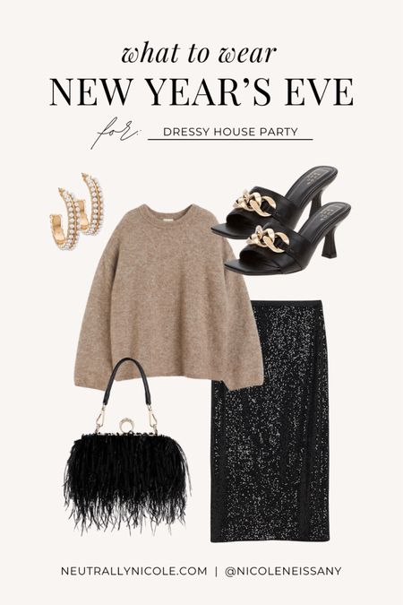 NYE outfit for a dressy house party

// dressy NYE outfit, dressy New Years Eve outfit, dressy holiday outfit, dressy holiday party outfit, dressy holiday outfits, dressy holiday looks, dressy winter outfit, dressy winter outfits, winter trends, date night outfit, night out outfit, brunch outfit, sequin midi skirt, knit sweater, gold chain kitten heels, feather purse, holiday earrings, Lulus, Revolve, Amazon fashion, H&M, neutrallynicole.com, neural outfit (11.11)

#liketkit

#LTKstyletip #LTKfindsunder100 #LTKsalealert #LTKHoliday #LTKSeasonal #LTKhome #LTKfindsunder50 #LTKitbag #LTKshoecrush #LTKparties