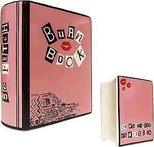 BEST LIFE CO. Burn Book Vase, Mean Girls Inspired Decor, Decorative Pink Ceramic Planter, Makeup ... | Amazon (US)