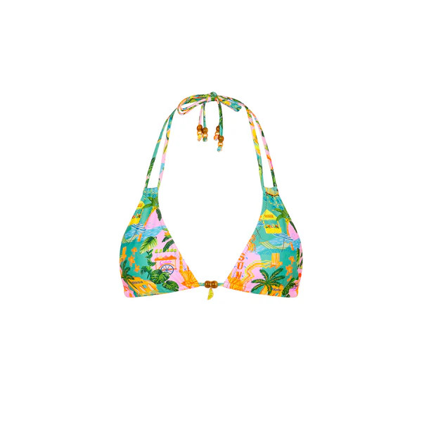 Halter Bralette Bikini Top - Sunlit Spritz | Kulani Kinis US